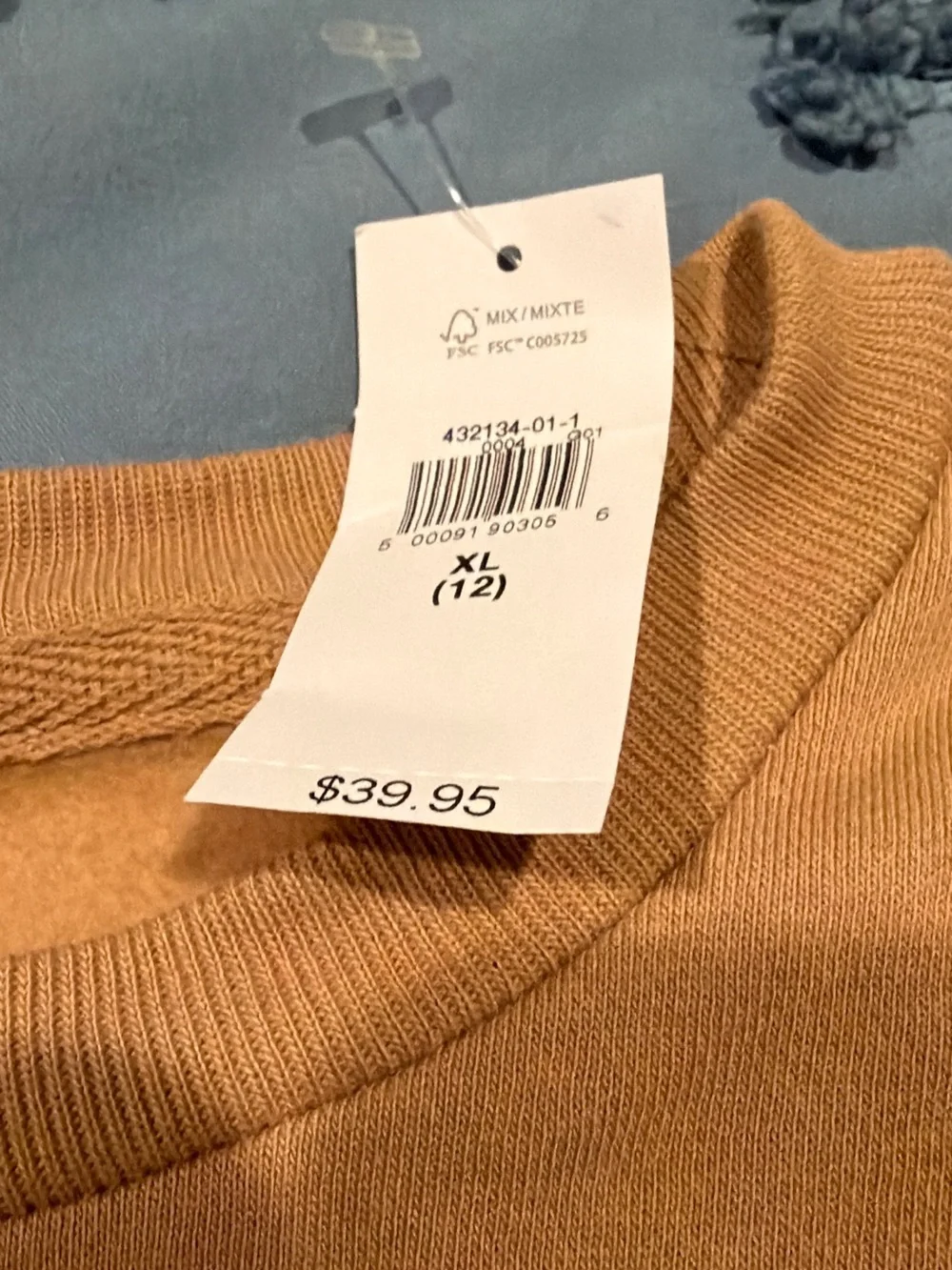 GAP Tan Crewneck Sweatshirt with Multicolor LOVE Graphic